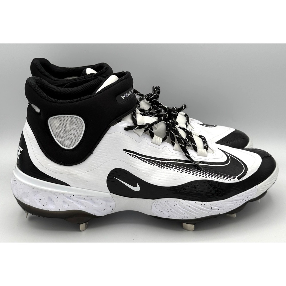 Nike Alpha Huarache Elite 4 Shoes Mens Size 15 White Black Baseball FD2744 107